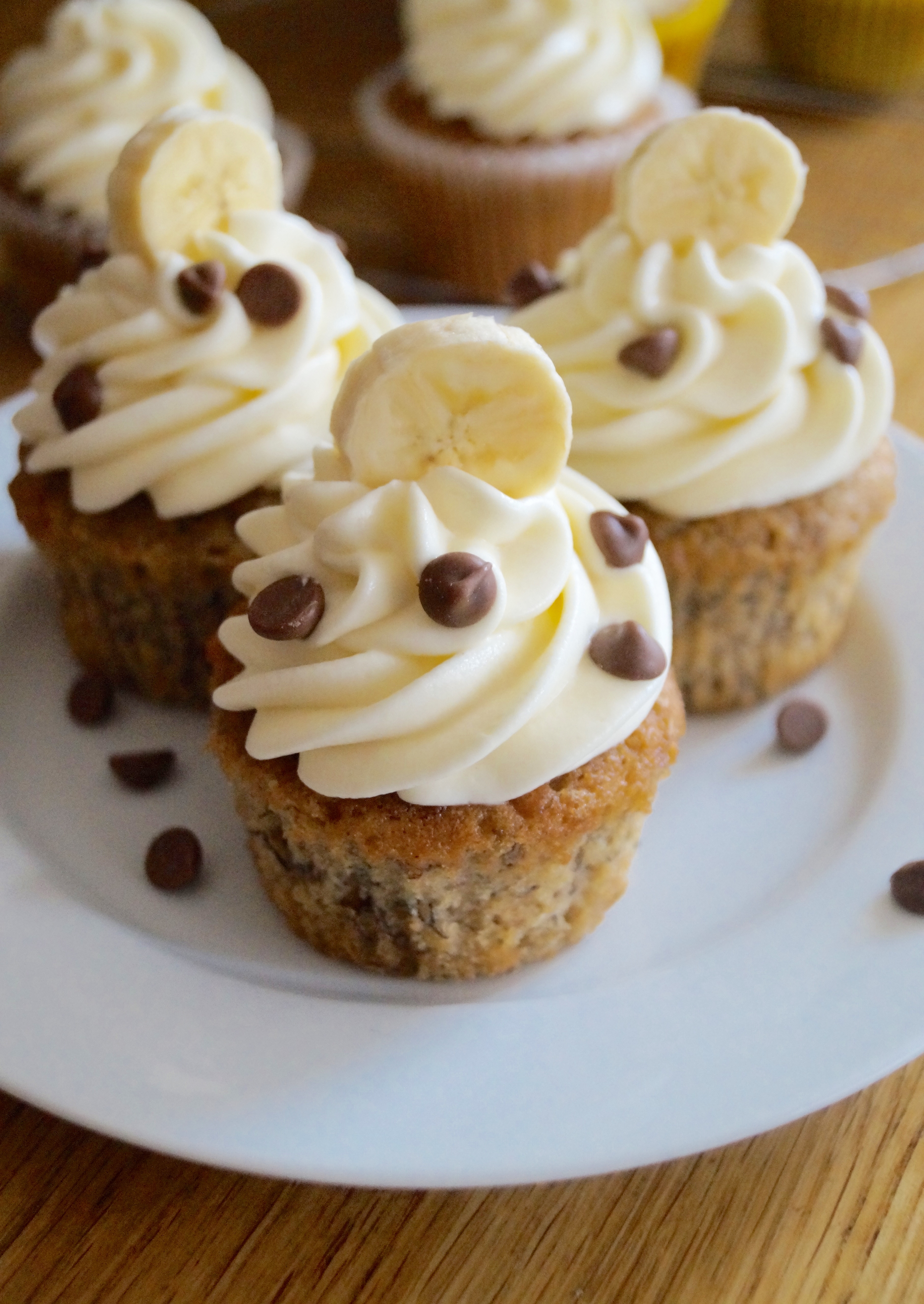 Banana Cupcakes with Cream Cheese Frosting | What Jessica Baked Next...