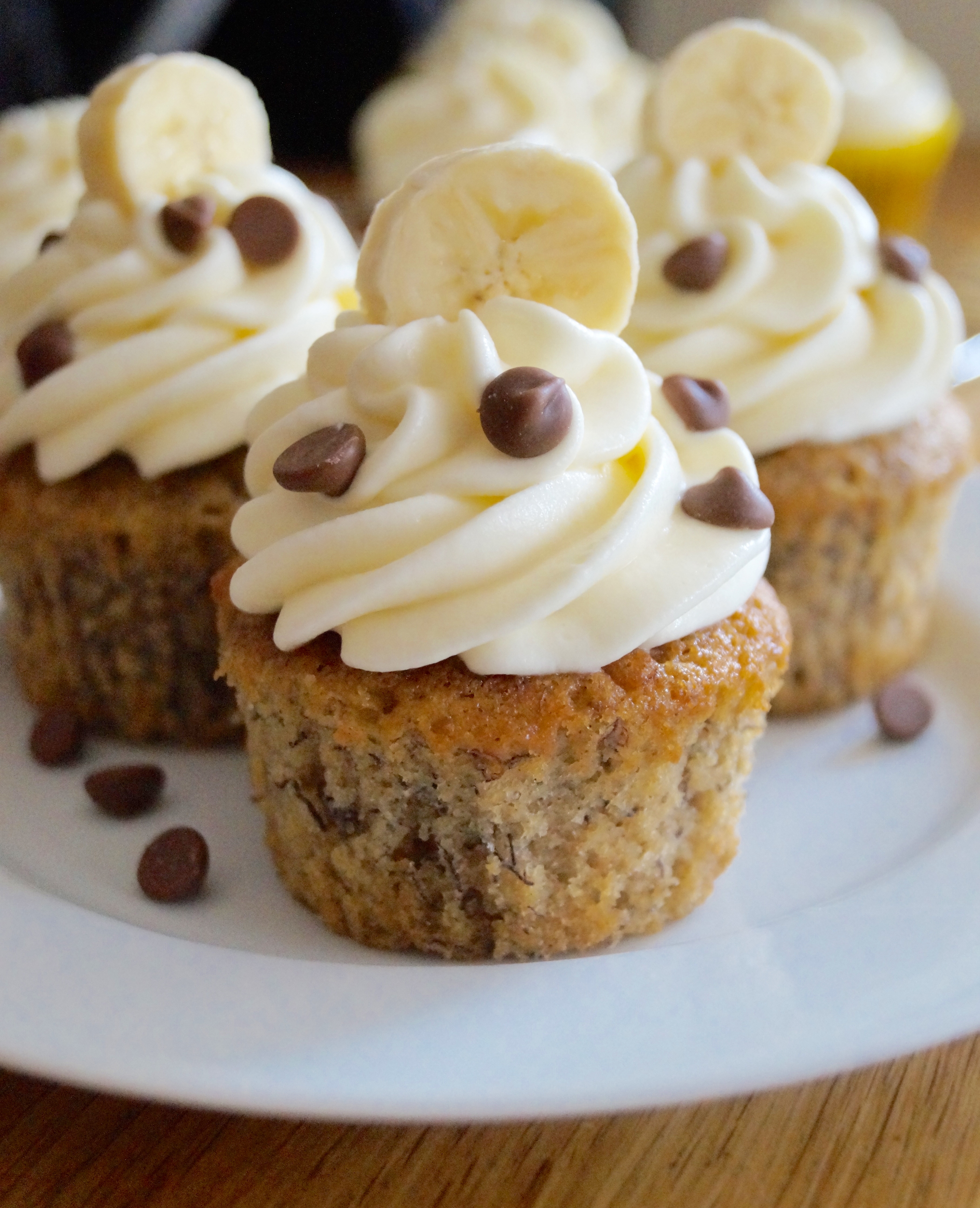Banana Cupcakes with Cream Cheese Frosting | What Jessica Baked Next...